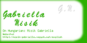 gabriella misik business card